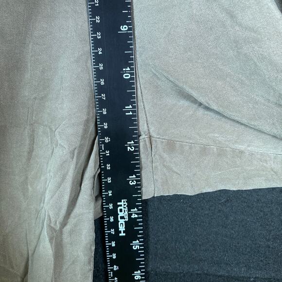 Thread & Supply Womens Pants Green Paperbag Wide Leg Elastic Waist Boho M - Picture 7 of 13